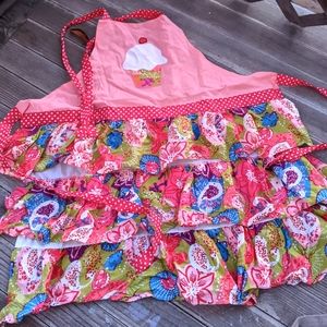 Cute Pink Colorful Cupcake Apron